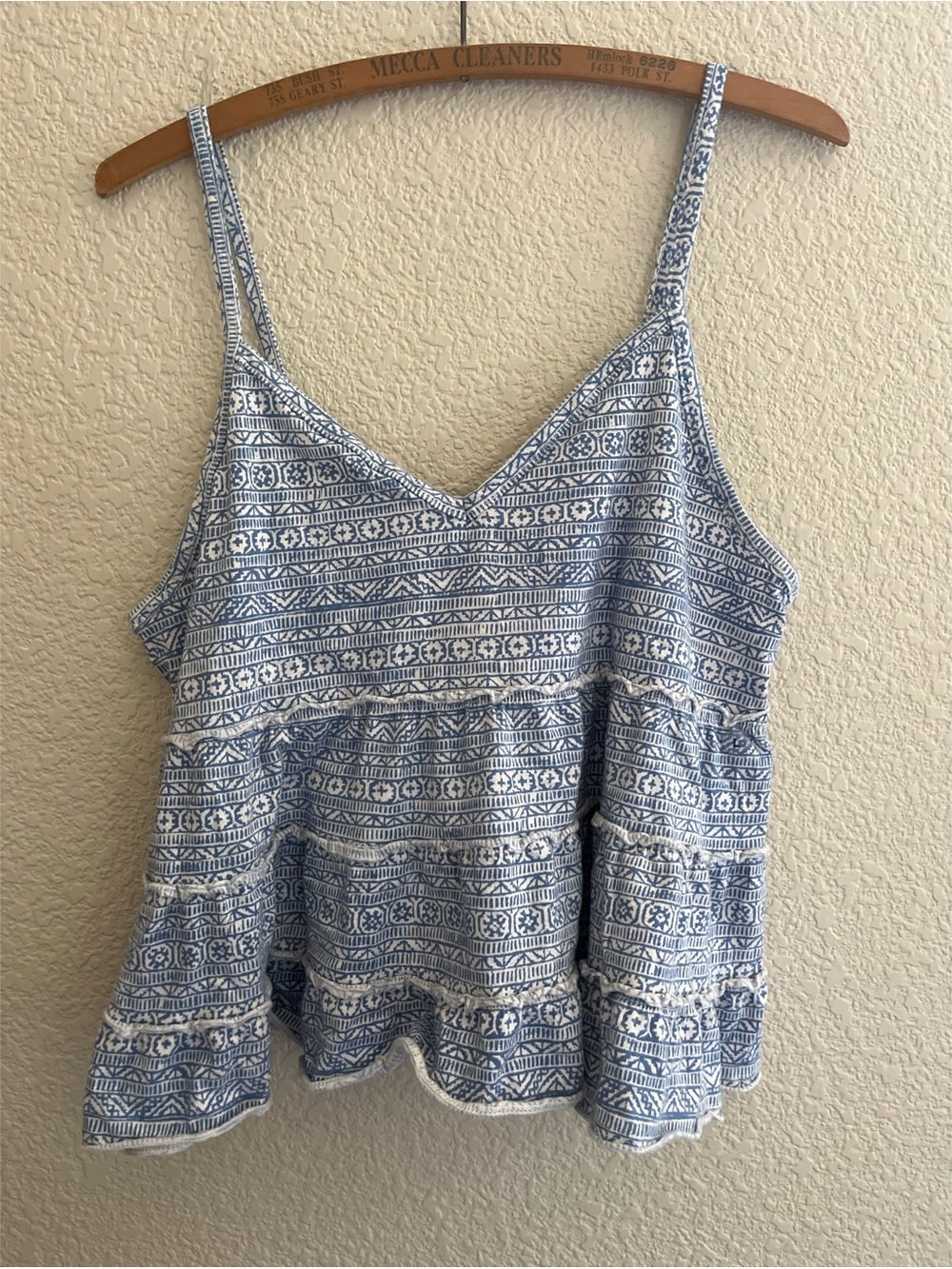 American Eagle Tiered Cami Tank Top Women’s Size Large